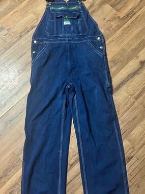 Liberty Overalls Mens 32x30  Blue Denim Bibs Farmer Carpenter Workwear